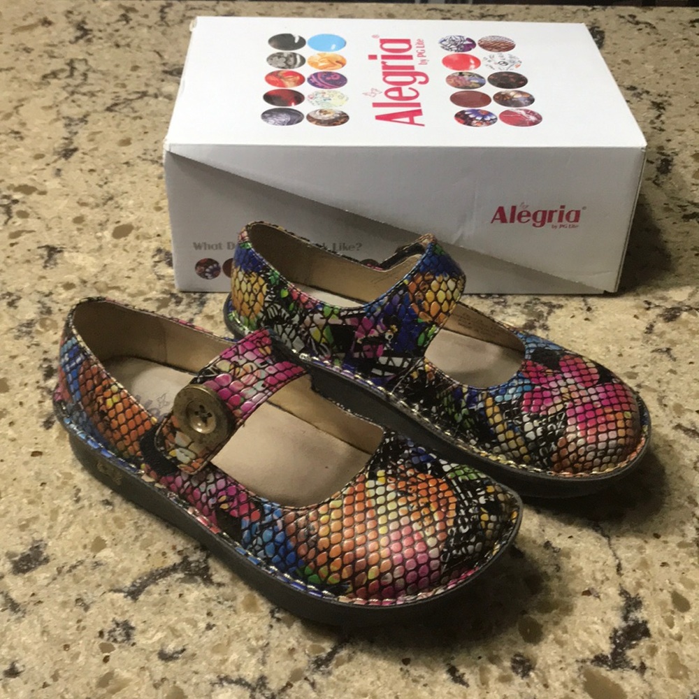 Alegria , Purple Multi- color snake 37 (7-7.5)